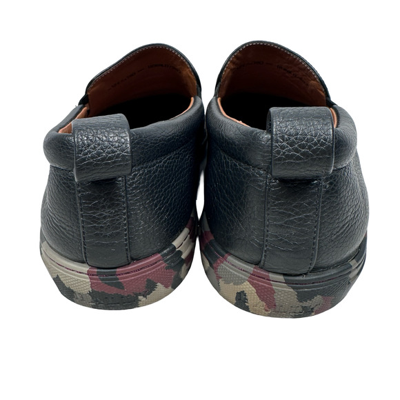 Bally Herald Sneakers Men’s 12 E Cordovan Black Camo Leather Slip-On Shoes main image 5